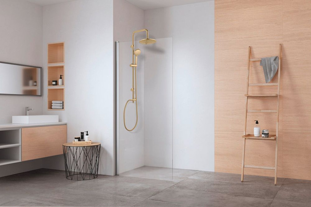 Coloană de duș YOUNG auriu, 3 funcții