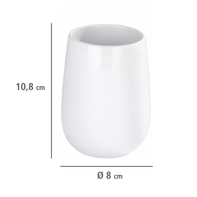 Recipient pentru periuțe de dinți MALTA WHITE, WENKO, alb