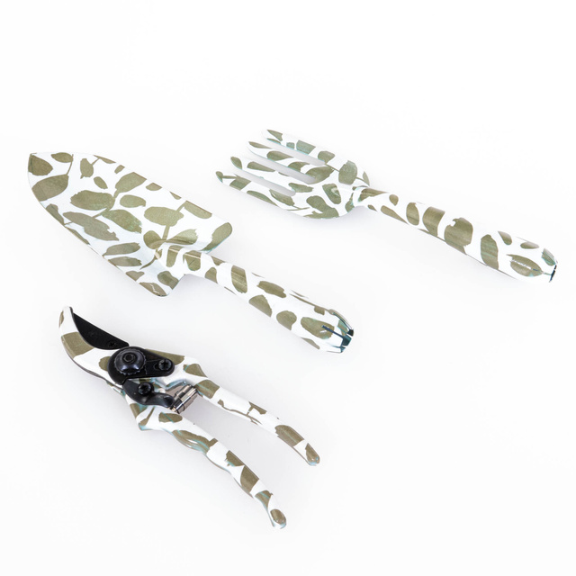 Unelte de gradina cadou Lilly, mini lopata, mini furca, mini foarfeca, 3 elemente