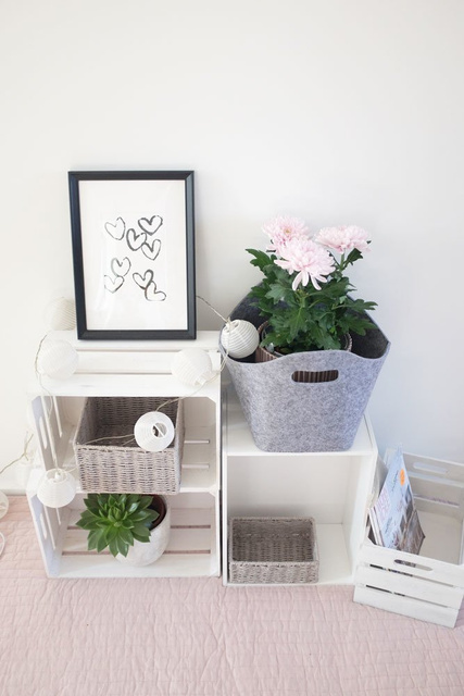 Coș de depozitare, oval, din fetru - recipient de 26 l, ZELLER, gri