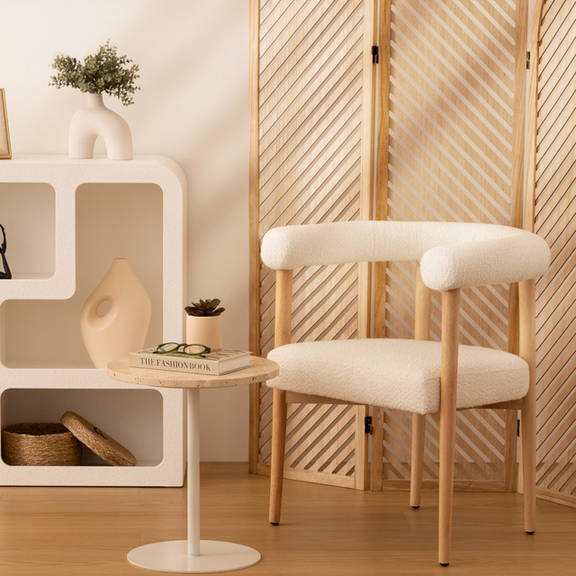 Măsuță laterală Celen travertin