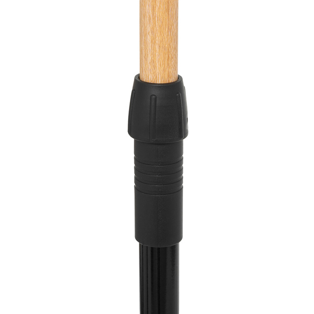 Suport din metal și plastic cu efect de lemn pentru haine