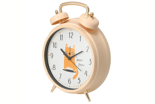 Ceas deșteptător pentru copii SAFI, Ø 24 cm, portocaliu