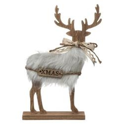 Figurina decorativa de Craciun, Cerb, 21cm