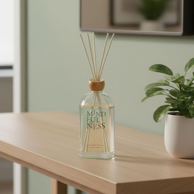 Difuzor de parfum cu bețișoare FUNI, 500 ml, mindfulness