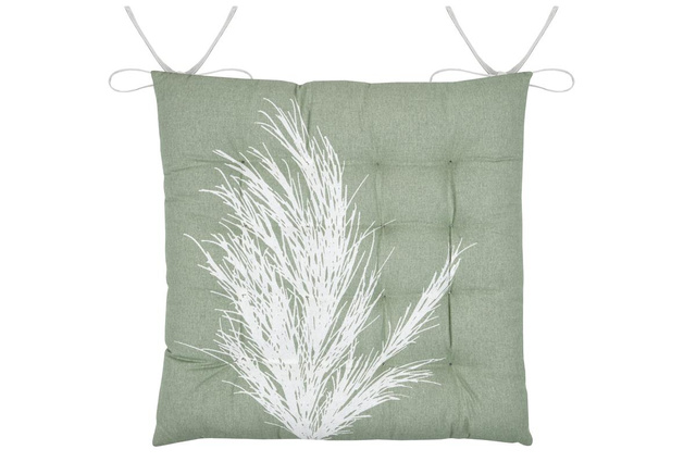 Perna pentru scaun cu legături CORALIA, 100% bumbac, 38 x 38 cm