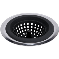 Sita chiuvetă din silicon, Ø 11,5 cm, negru