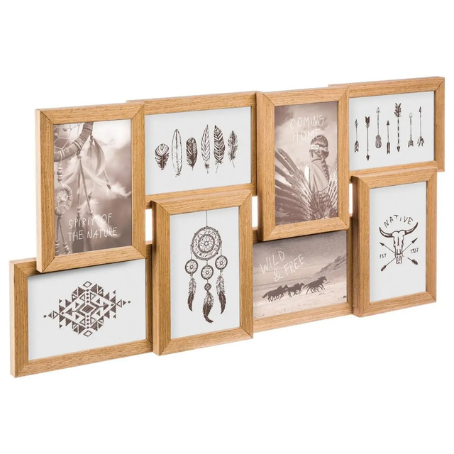 Rama foto multipla lemn, rama de perete