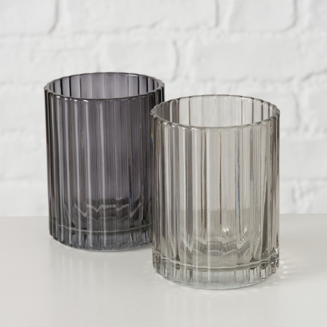 Sticla pentru periuta de dinti cu nervuri BANGO, Ø 7,7 cm