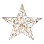 Stea din sârmă, decorațiune suspendată cu LED de 30 cm