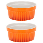 Boluri ceramice colorate, forme multifuncționale 260 ml - 2 buc., portocalii