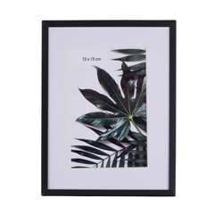 Ramă metalică pentru fotografie, passe-partout, 20,8 x 15,5 x 1 cm