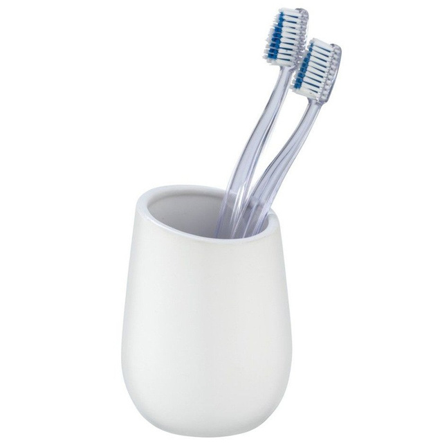 Pahar ceramic pentru periuțe de dinți BADI, gri, Wenko