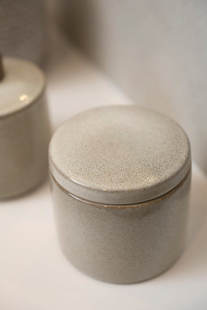 Recipient ceramic cu capac LUODE, Ø 10 cm