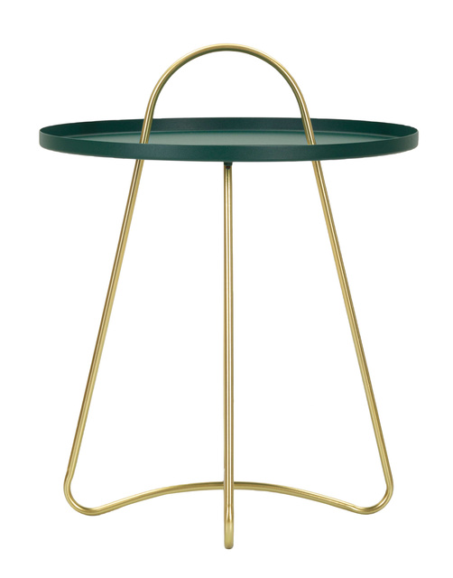 Măsuță rotundă GRENT din metal vopsit electrostatic, Ø 45 cm