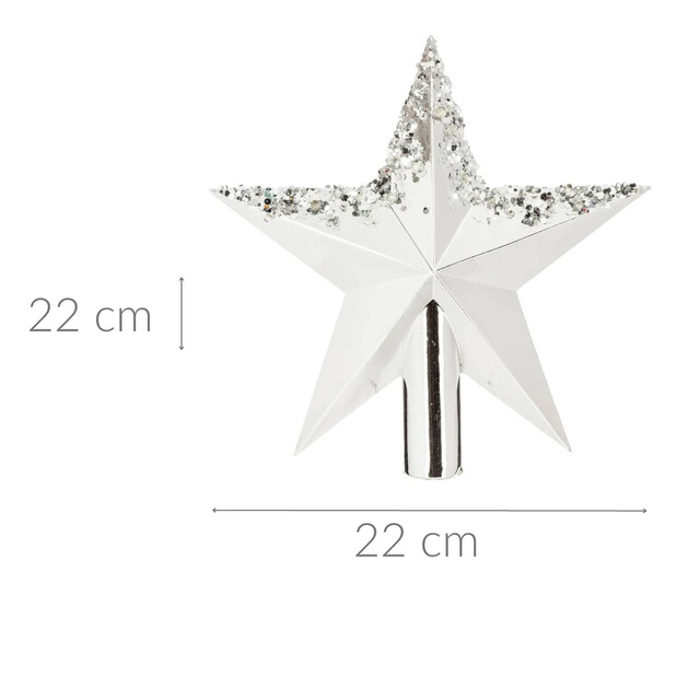 Stea pentru brad de Craciun, 22 cm