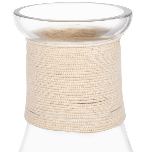 Sticlă decorativă cu șnur împletit