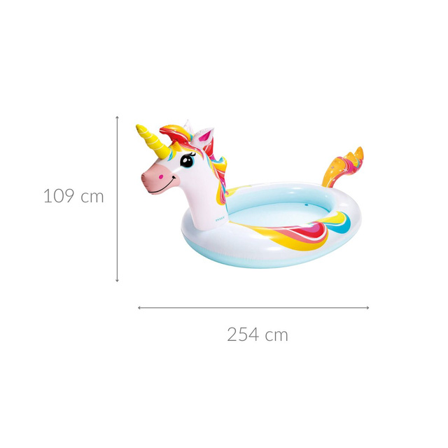 Mini piscina in forma de unicorn