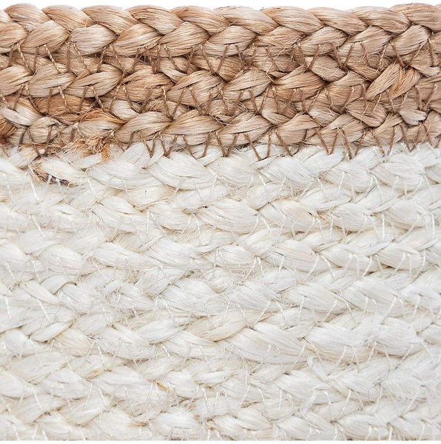 Coșuri de depozitare din iută, rotunde, 3 buc