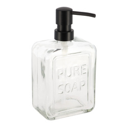Dispenser de săpun din sticlă PURE SOAP, 550 ml