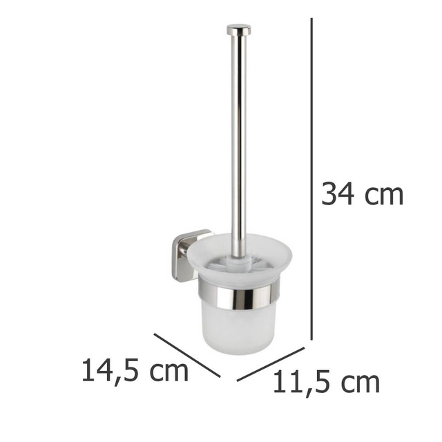 Perie Wc cu suport MEZZANO, 34x14,5x11,5 cm, WENKO