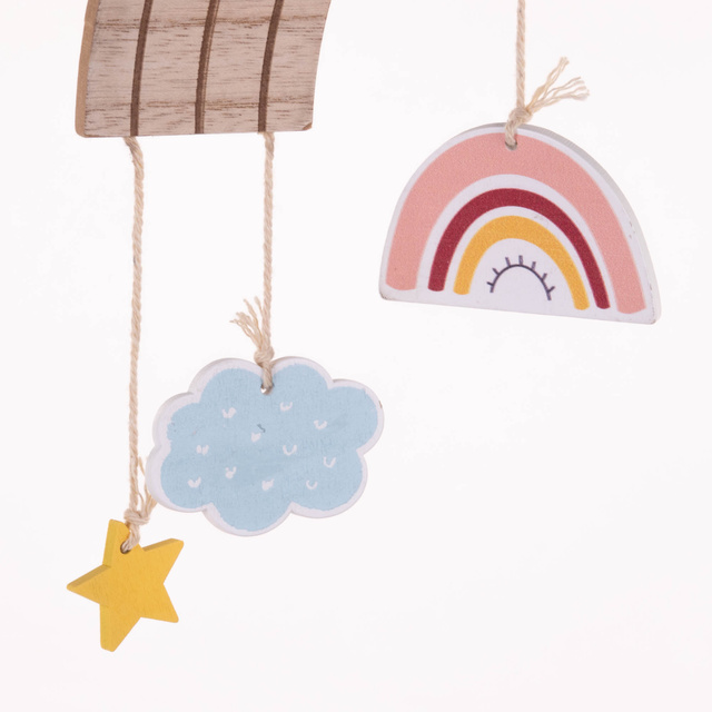 Curcubeu, decor deasupra pătuțului, 33 x 16,5 cm