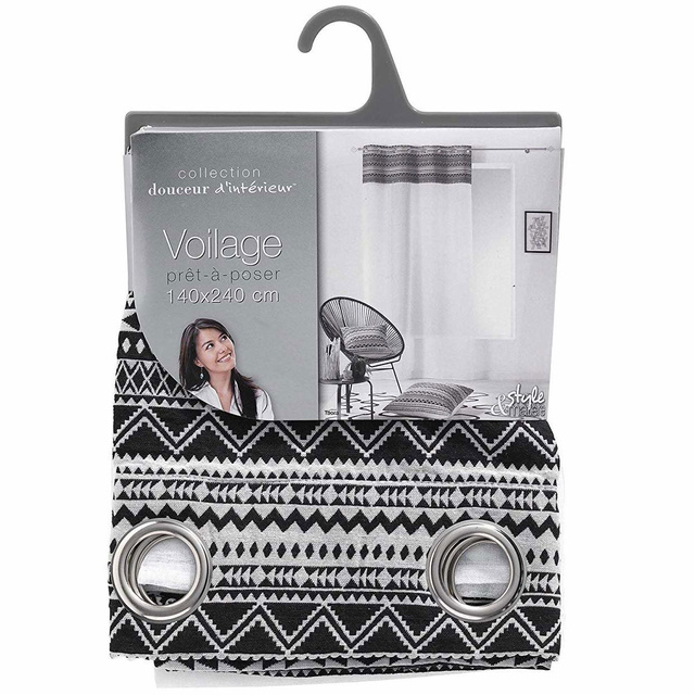 Perdea TAORA cu inele, 140 x 240 cm