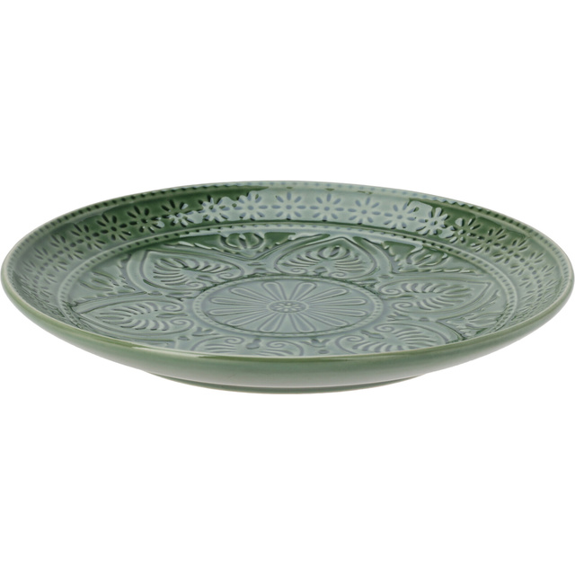 Placa ceramica cu model canelat, Ø 20 cm