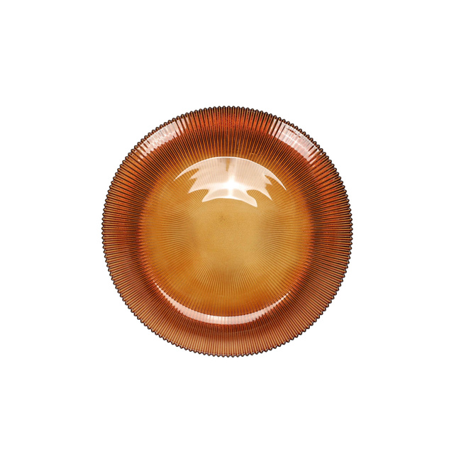 Farfurie plată striată AMBER, Ø 28 cm