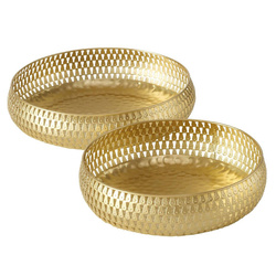 Set 2 boluri  decorative Galdo, auriu