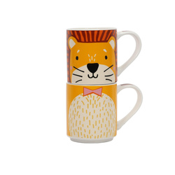 Set cadou: 2 căni din porțelan pentru copii, 2 x 265 ml
