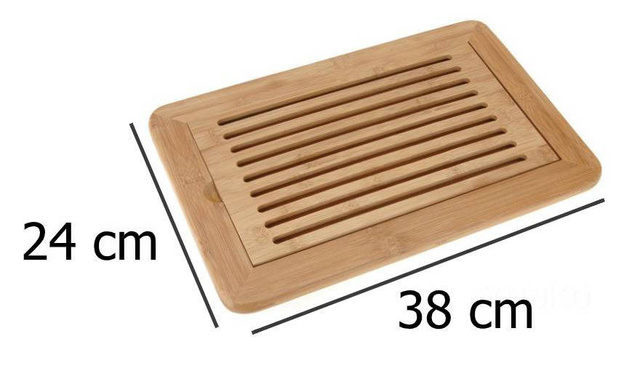 Tăviță din bambus pentru tăiat pâine, 38x24cm