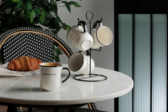 Set cani ALIX pe suport metalic, 4 buc.