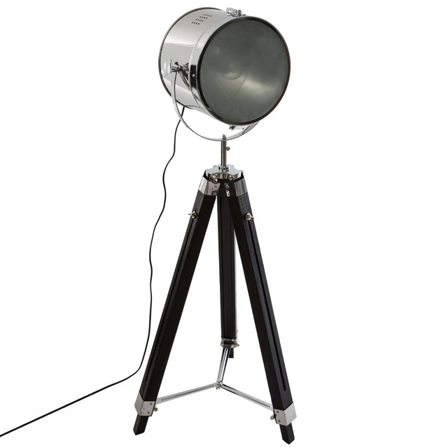 Lampă cu 3 picioare, înălțime 152 cm, neagră