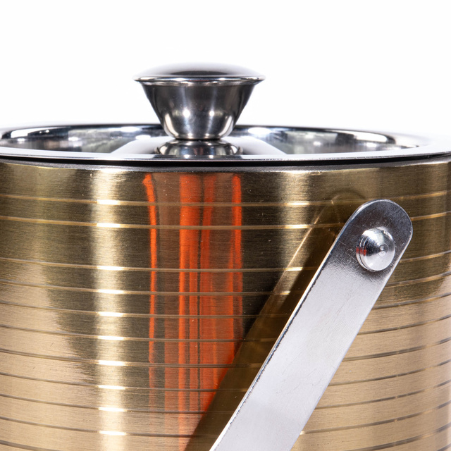 Frapiera cu pereti dubli, Ø 15 cm, auriu