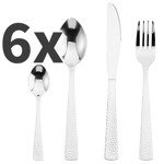 Set tacâmuri pentru 6 persoane D'ORO, inox, mâner decorativ