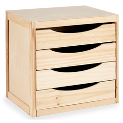 Organizator din lemn MINI, 3 sertare, 29 x 30 x 39 cm