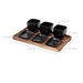 Set pentru aperitive pe tava de lemn, 25 x 16 cm