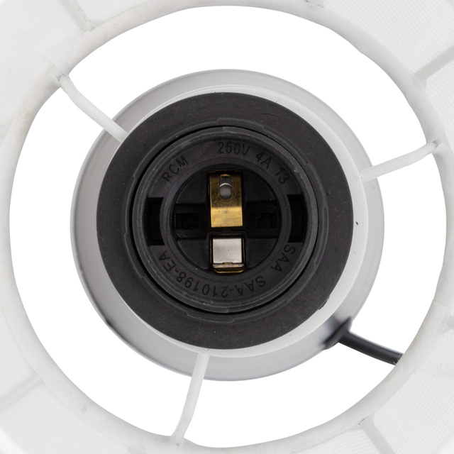 Veioză TOBIE cu abajur din bumbac, Ø 25 cm