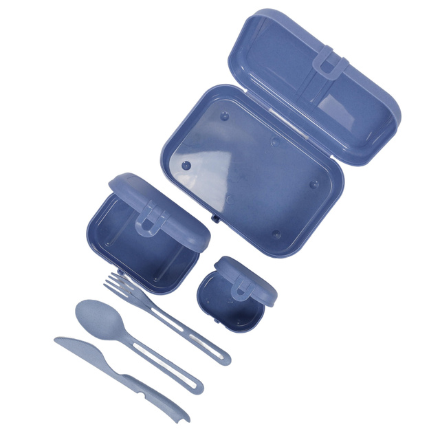 Cutie de prânz PASCAL READY, 3 buc + tacâmuri, KOZIOL