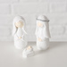 Icoană minimalistă de Crăciun în alb NALUA, 10 figurine