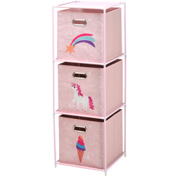 Raft cu recipiente textile pentru camera copiilor