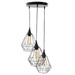 Lampa, metal, LOFT, designer, 3 surse de iluminare