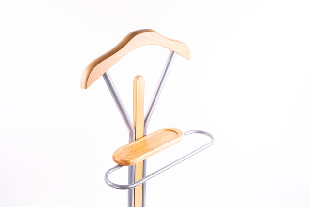 Umeraș pentru costum, haine - 30x44x108 cm, ZELLER, maro deschis