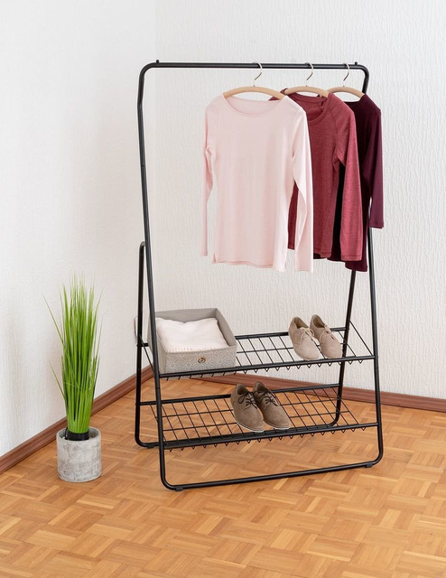 Suport pentru haine cu rafturi SHIVA, WENKO