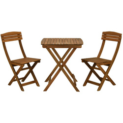 Set mobilier balcon, lemn de salcam