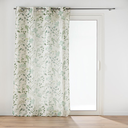 Perdeau cu ochiuri, efect de in, 140 x 260 cm, PALMIFLORA