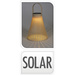 Lampa solara, taupe, 23,5 cm