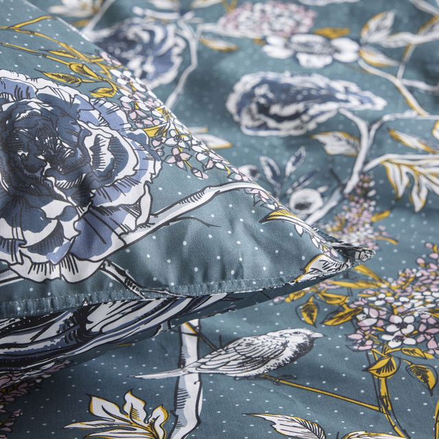 Lenjerie de pat din bumbac 200 x 200 cm AIRY DAWN, model floral