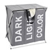 Coș de rufe cu trei compartimente, coș de rufe pliabil TRIO TOP - 57 x 57 x 38, WENKO